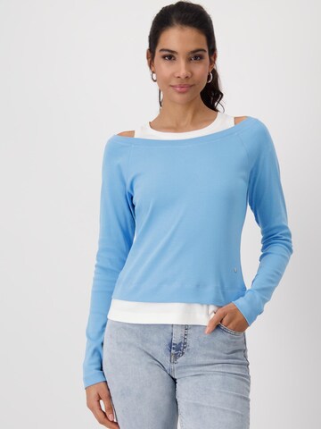 Maglietta di monari in blu: frontale