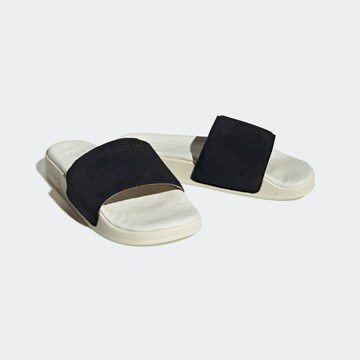 melns ADIDAS ORIGINALS Ādas čības 'Adilette'