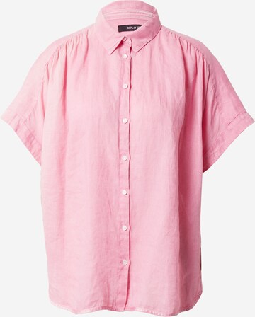 REPLAY Blouse in Roze: voorkant