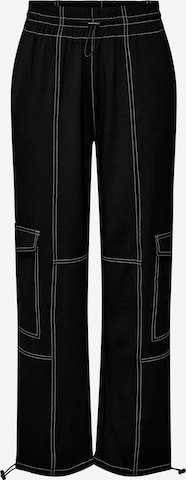 ONLY Loose fit Cargo Pants 'AMALIA' in Black: front