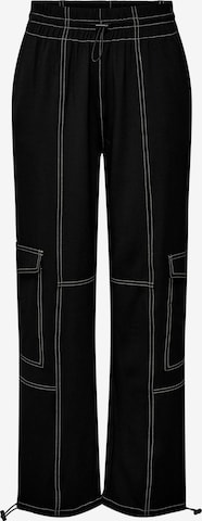 Loosefit Pantalon cargo 'AMALIA' ONLY en noir : devant