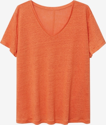 MANGO Shirt 'SILVERY8' in Orange: predná strana