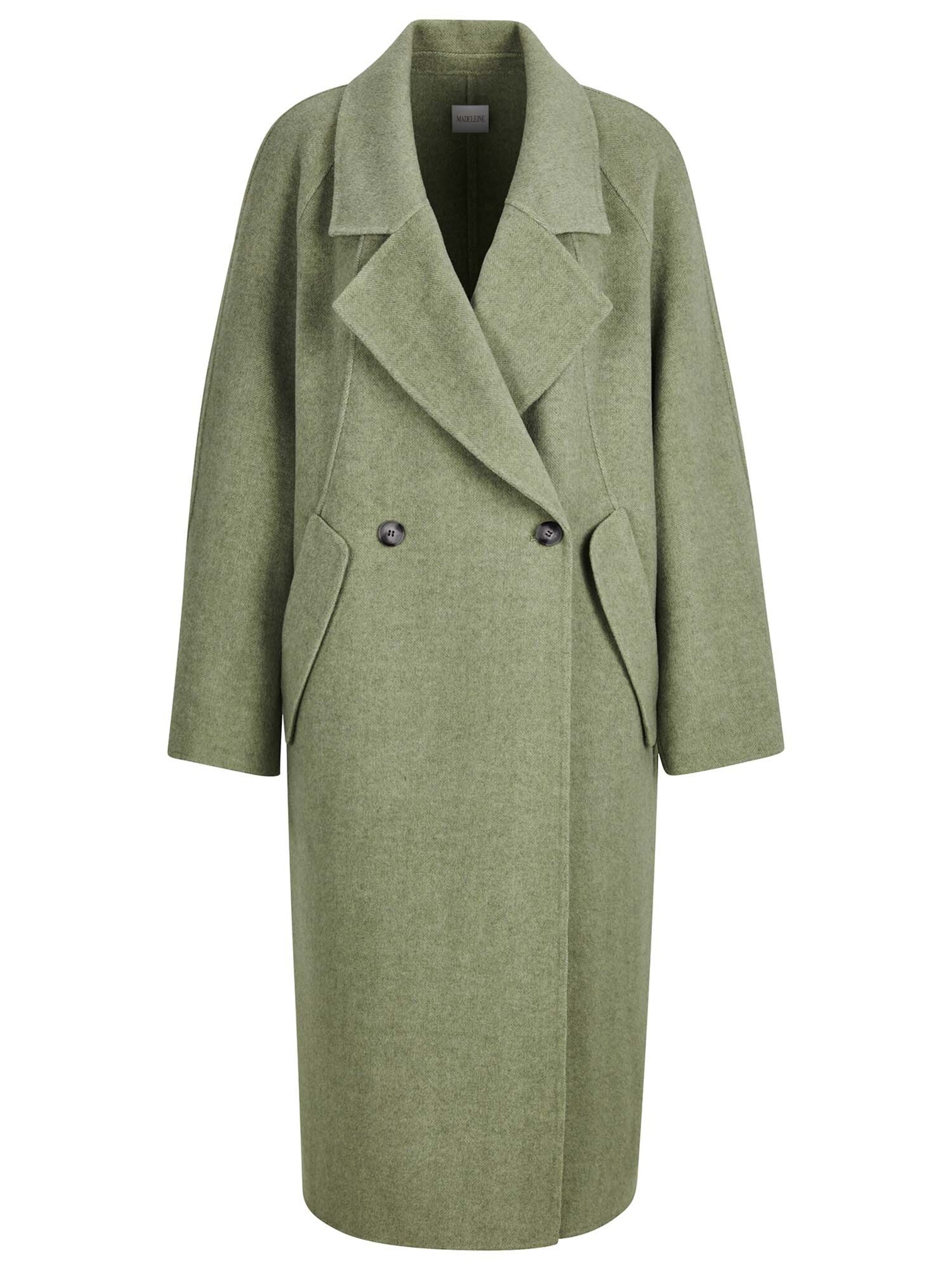 MADELEINE Tussenmantel in Groen: voorkant