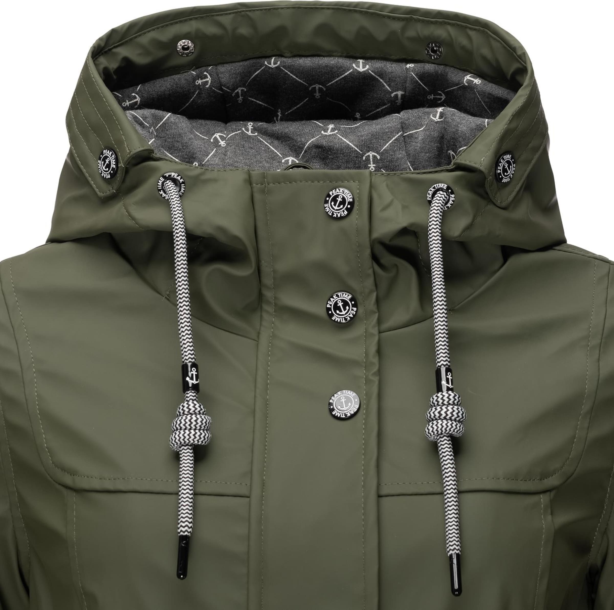 Manteau fonctionnel 'L60042' Peak Time en vert