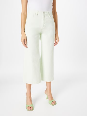 Trendyol Wide leg Jeans in Groen: voorkant