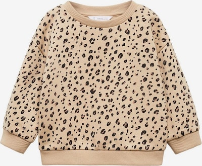 MANGO KIDS Sweater majica 'Mancha' u pijesak / svijetlosmeđa / crna, Pregled proizvoda