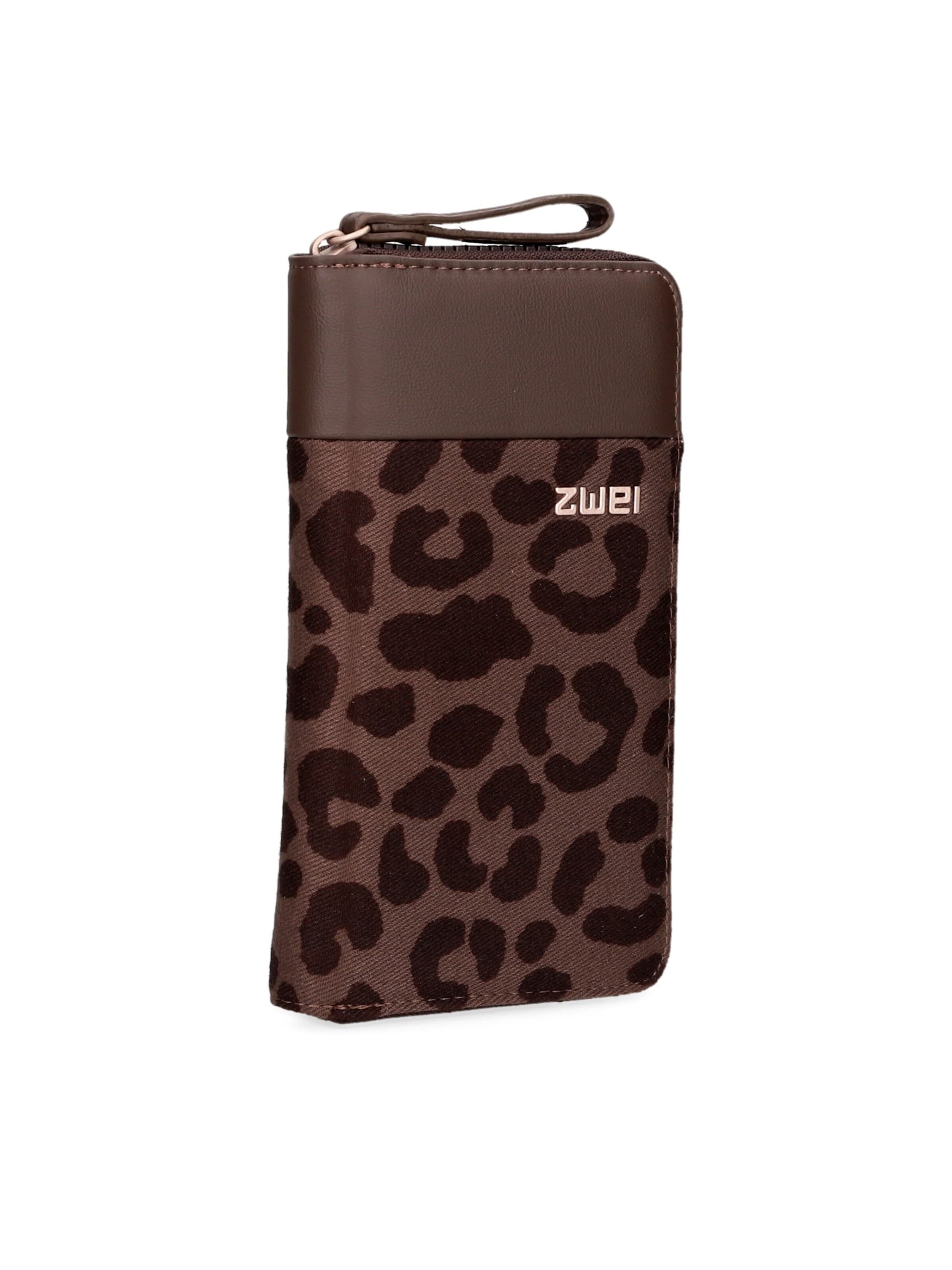 ZWEI Wallet 'EVA EV2' in Brown: front