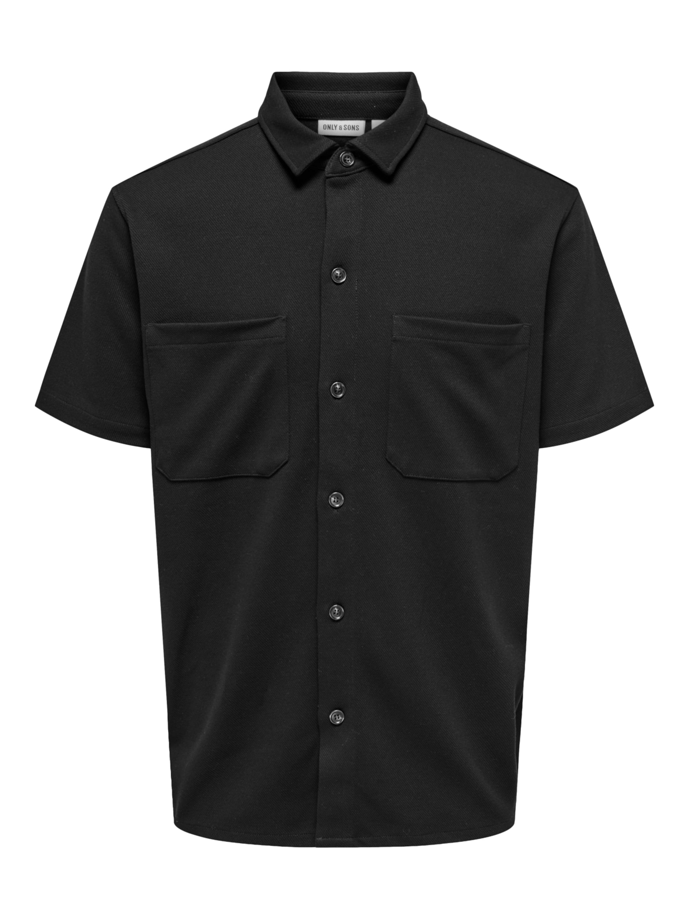 Only & Sons Hemd 'Newkodyl' in Schwarz: Vorderseite