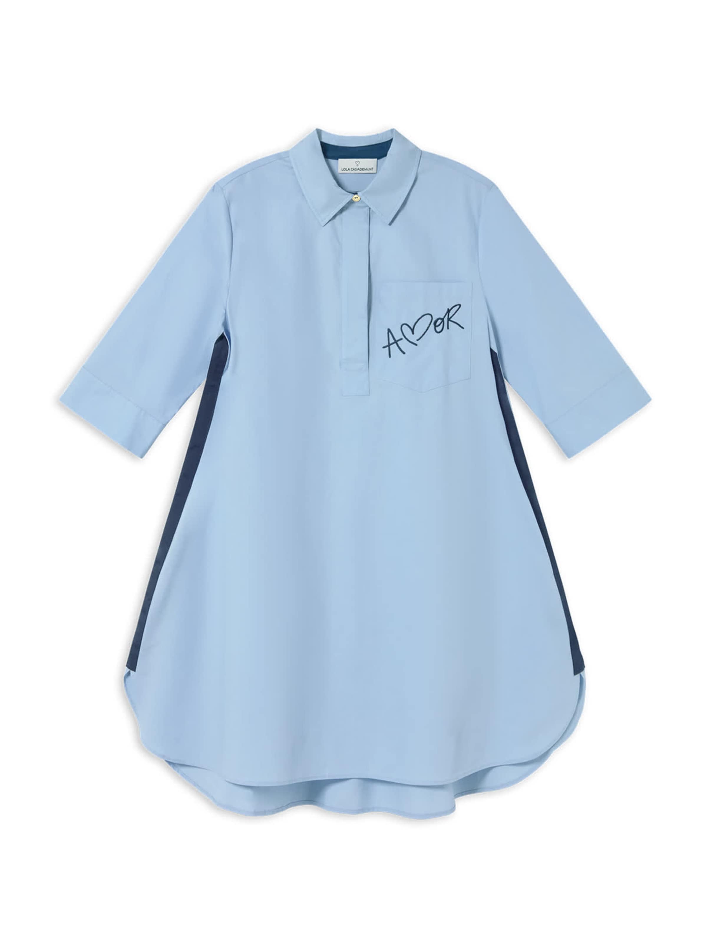Robe-chemise Lola Casademunt en bleu : devant