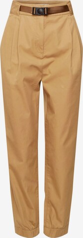 ESPRIT Loosefit Bundfaltenhose in Beige: predná strana