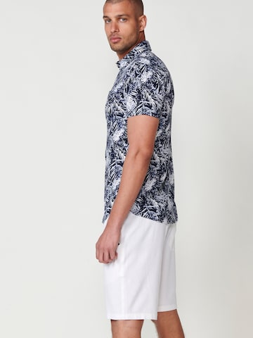 KOROSHI Slim Fit Hemd in Blau