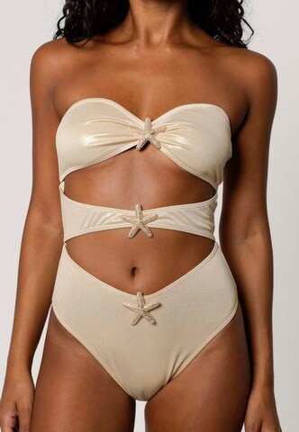 Moda Minx Swimsuit in Gold: front