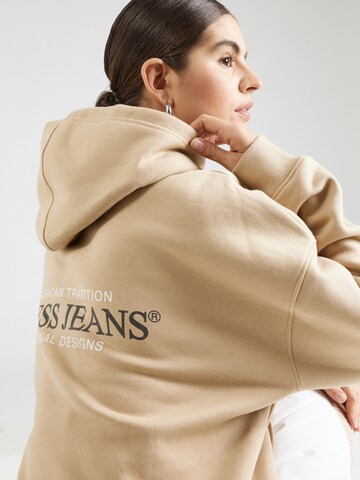 Bluză de molton de la GUESS JEANS pe bej