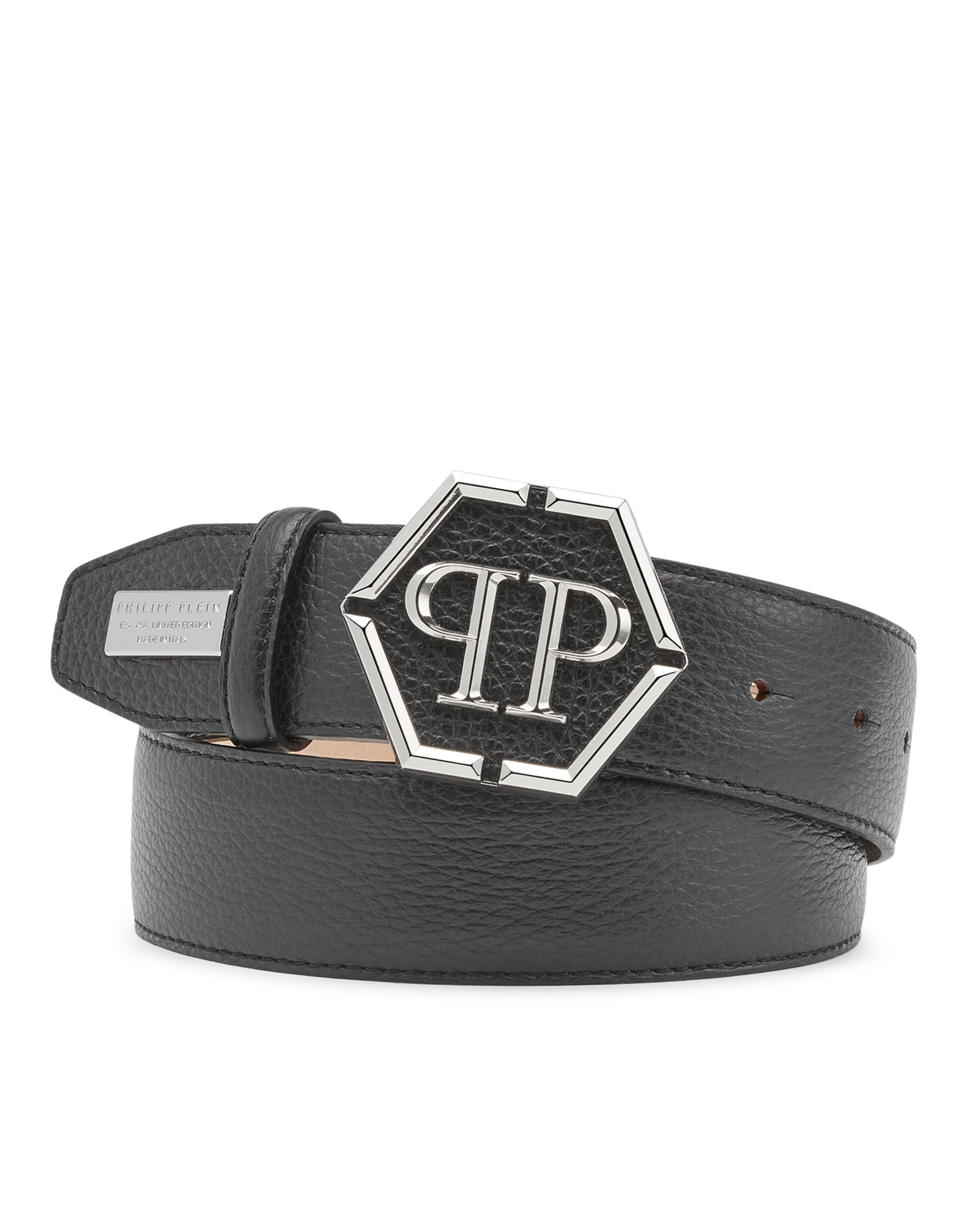 Philipp Plein - Cintos em preto: frente