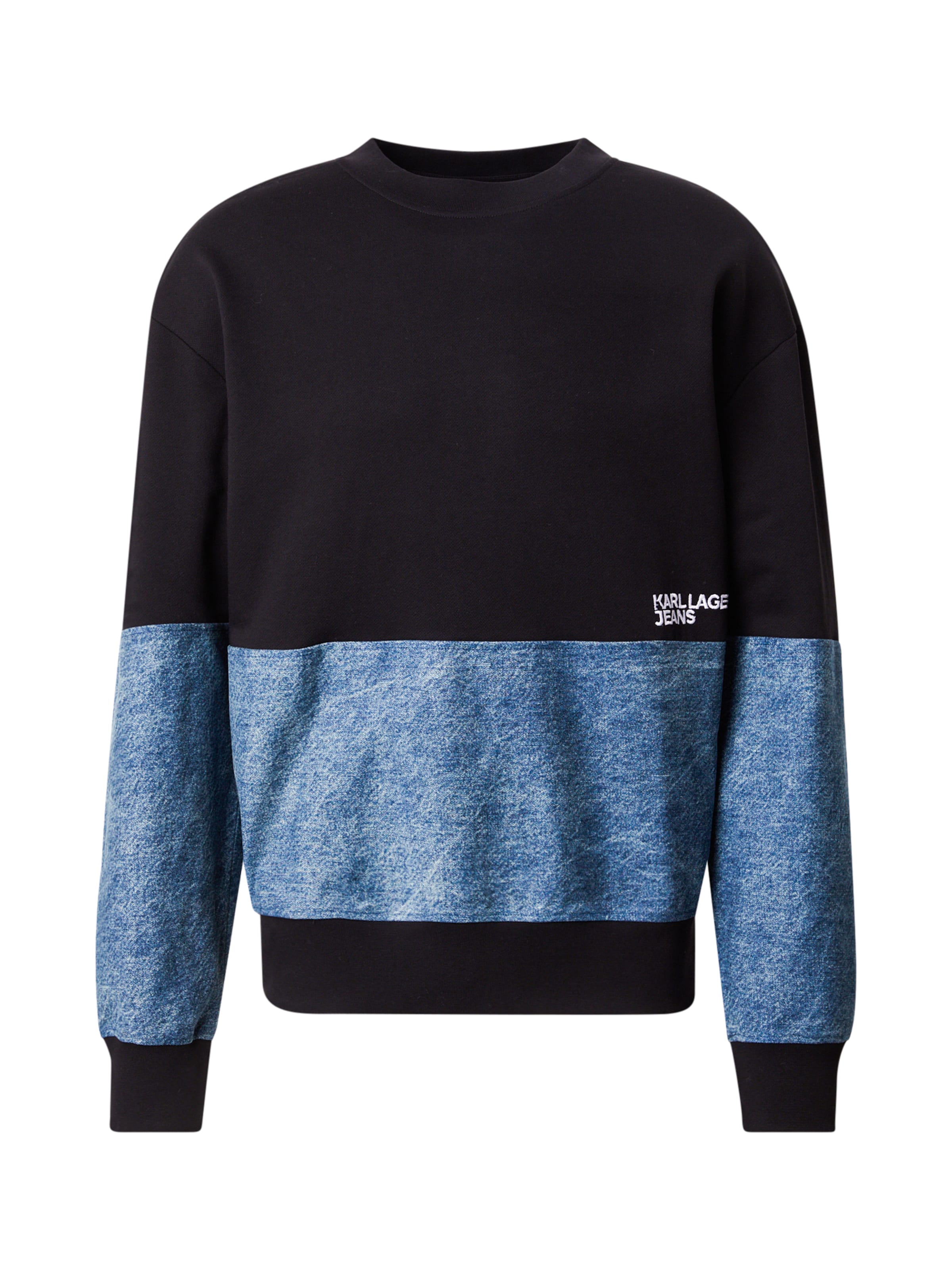 KARL LAGERFELD JEANS Sweatshirt in Zwart: voorkant