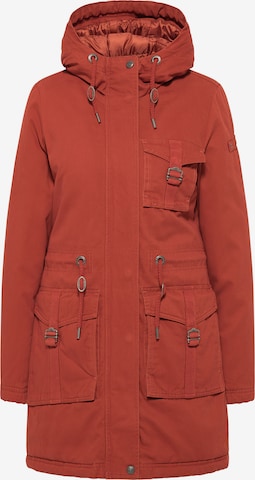 Parka invernale di DreiMaster Vintage in rosso: frontale