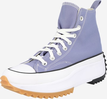 CONVERSE High-Top Sneakers 'Run Star Hike' in Purple: front