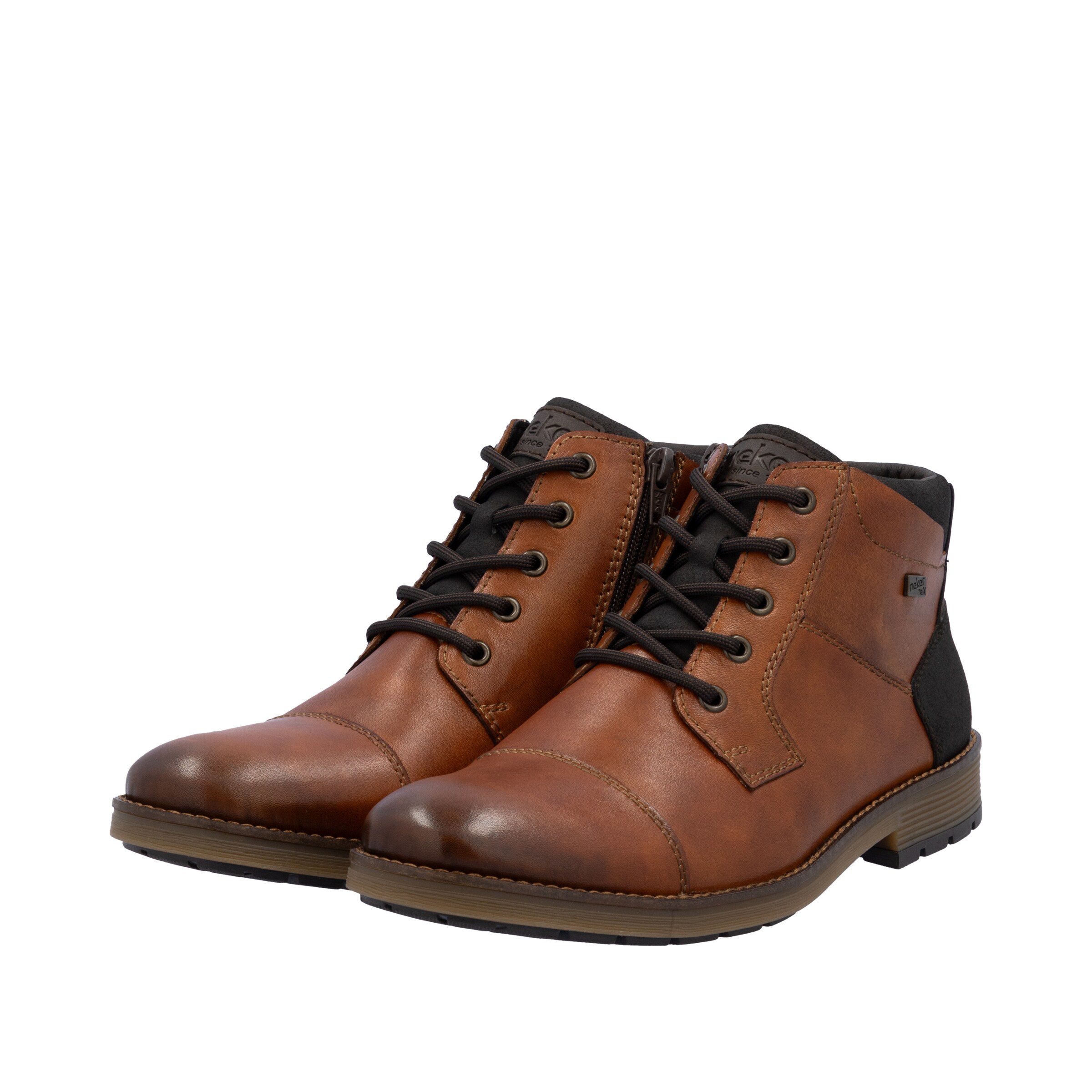 Bottes à lacets Rieker en marron