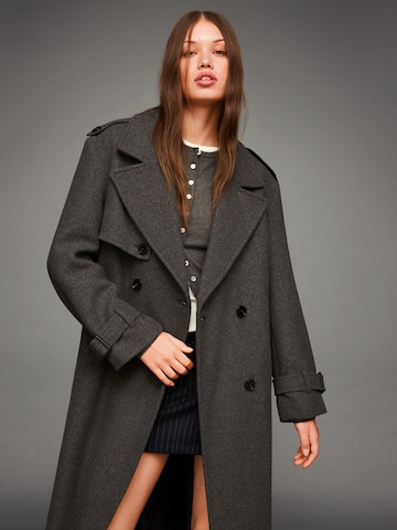 Bershka Between-Seasons Coat in Grey