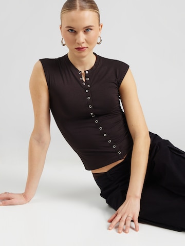 Haut 'Nila' WEEKDAY en marron : devant