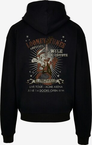 F4NT4STIC Sweatshirt 'Looney Tunes Wile E Coyote Guitar' in Black: front