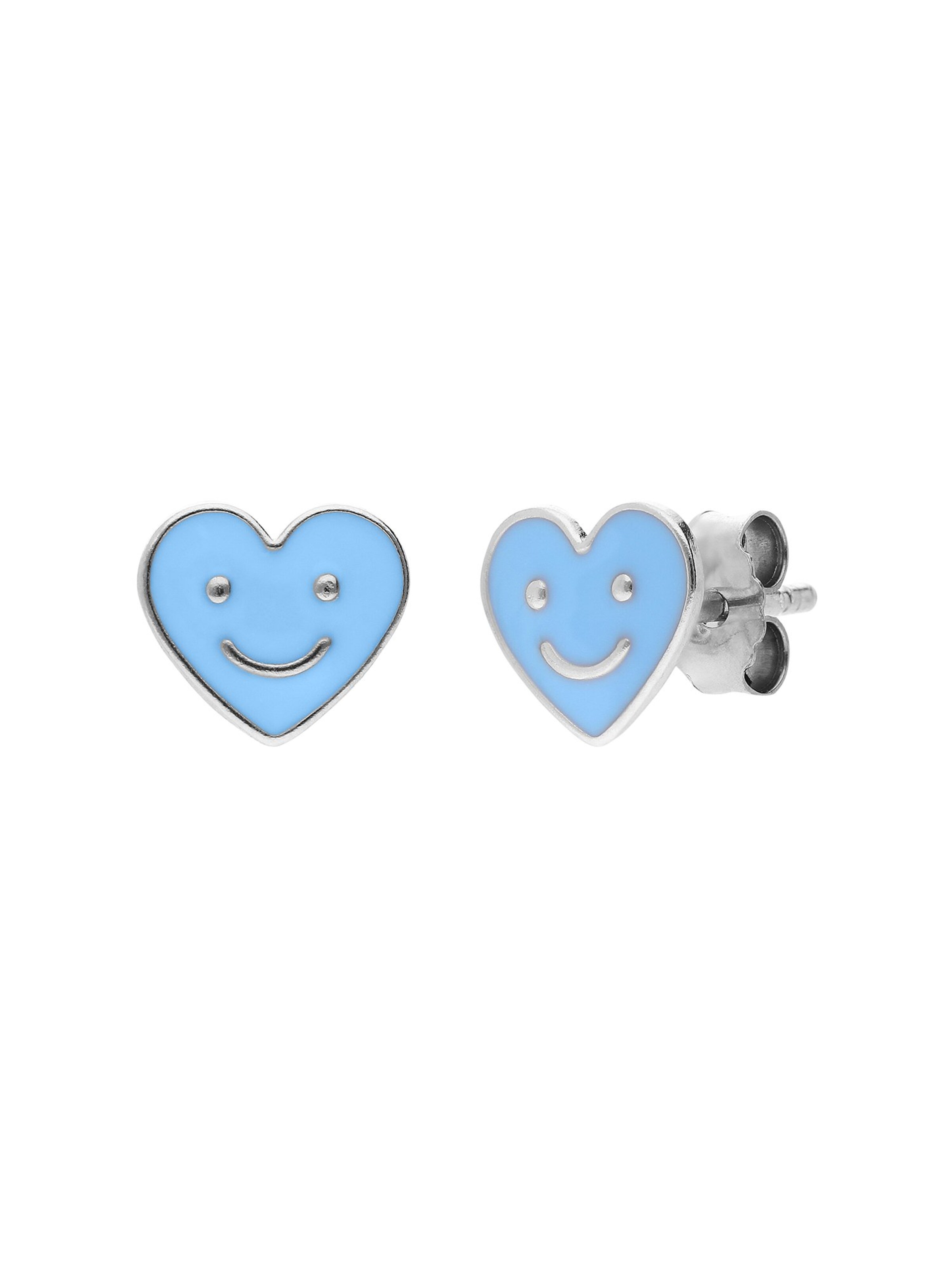 Lucardi Earrings in Silver: front