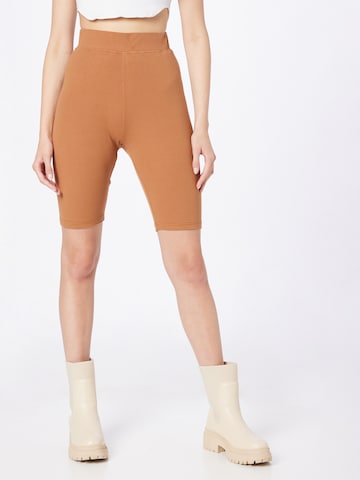 Skinny Leggings 'LEGINA' di minimum in marrone: frontale