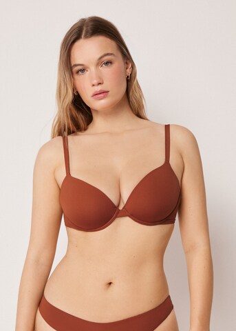 CALZEDONIA Push-up Bikini Top 'Premium Fit' in Brown