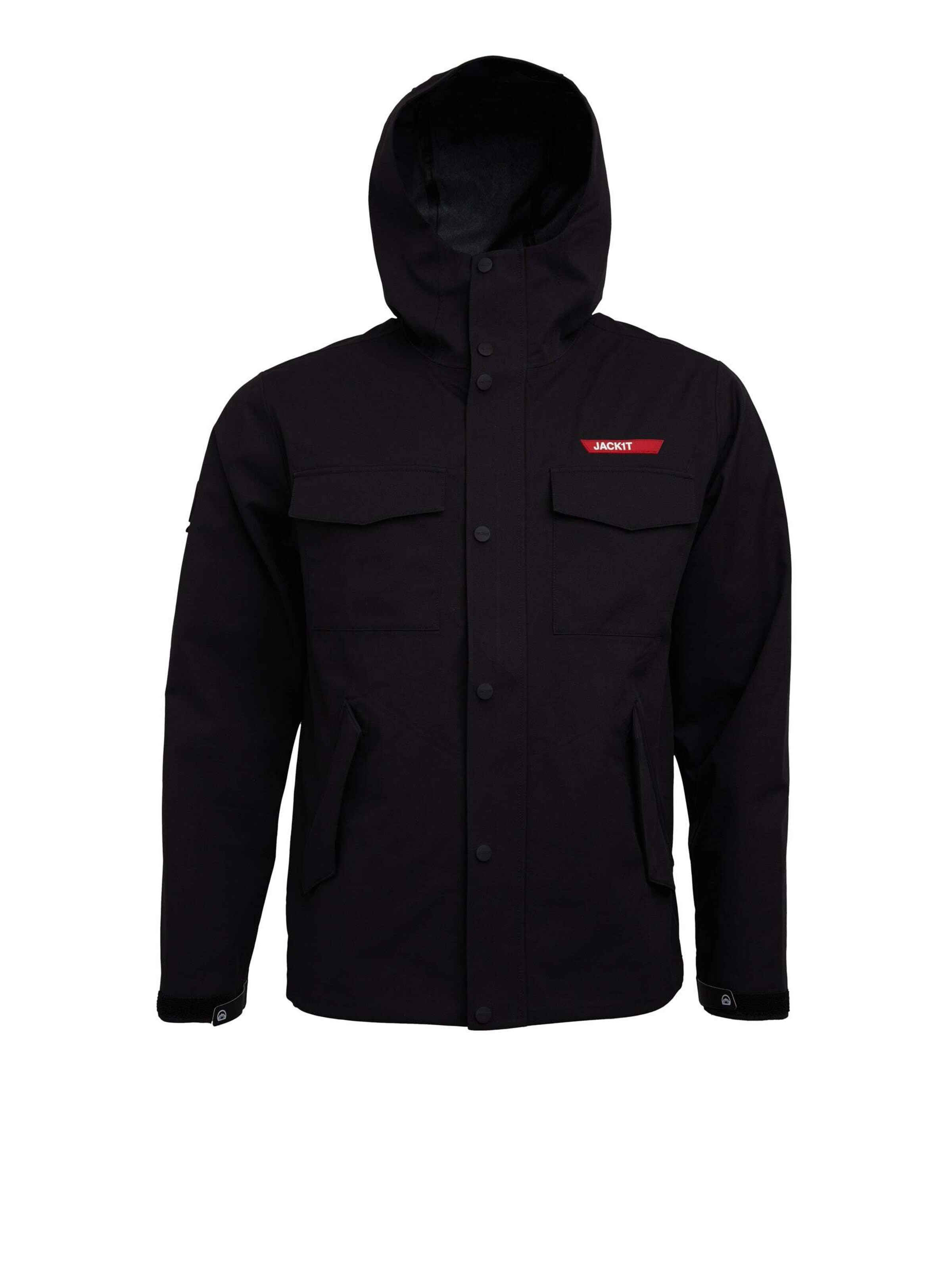 Giacca funzionale 'Thorium' di JACK1T in nero: frontale