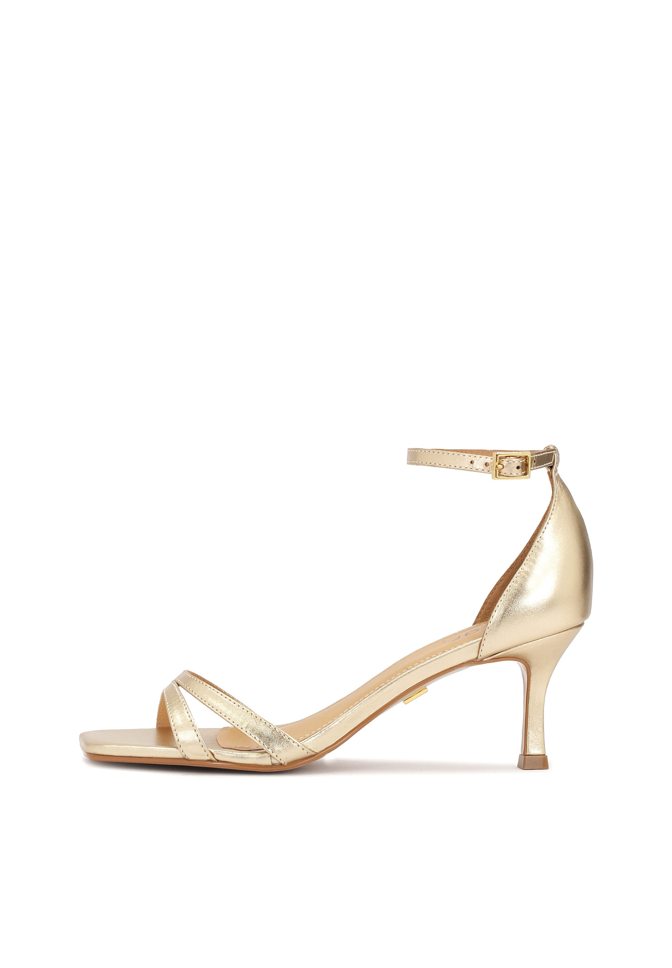 Kazar Strap Sandals in Gold: front