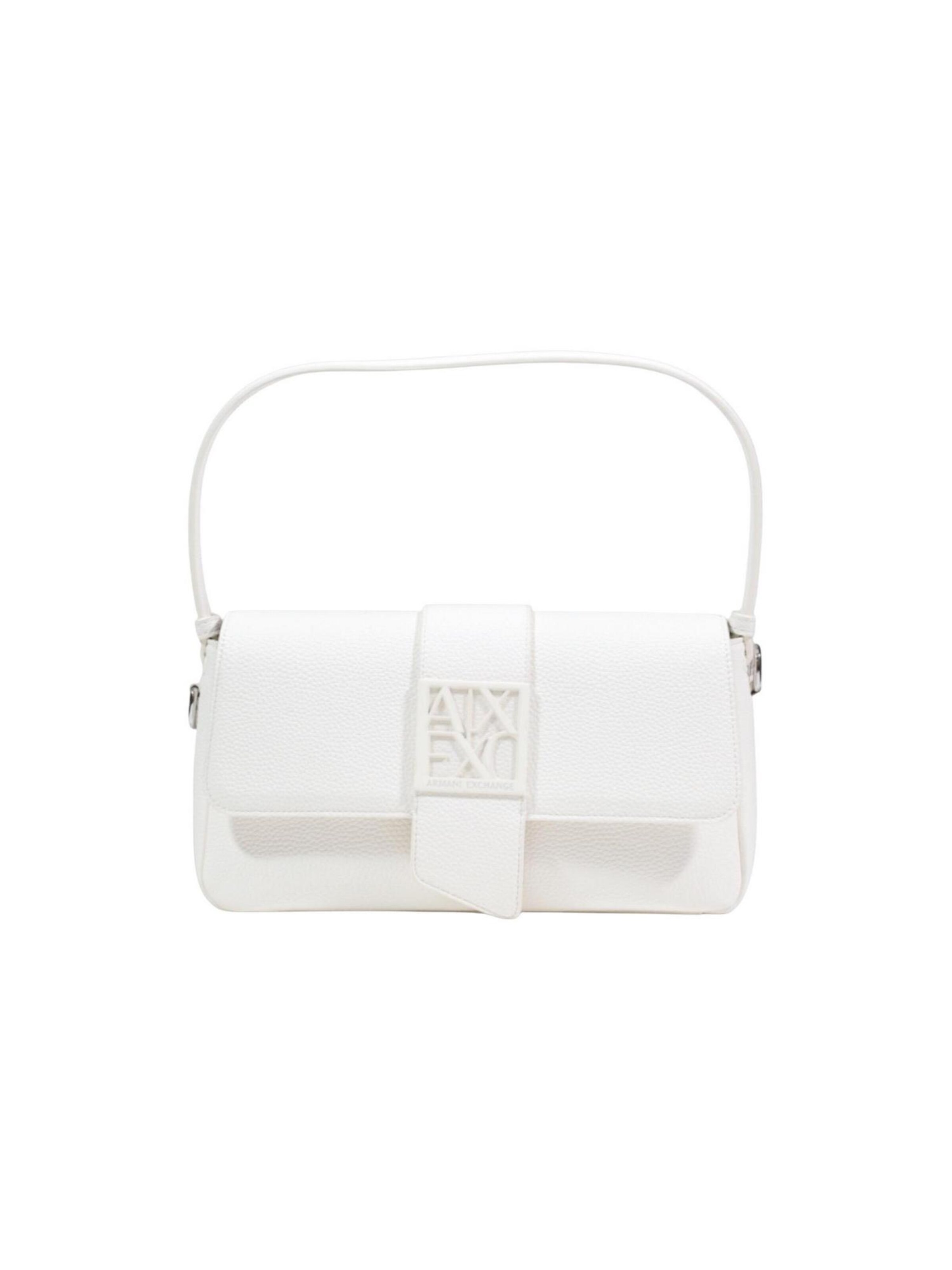 Sac bandoulière ARMANI EXCHANGE en blanc : devant