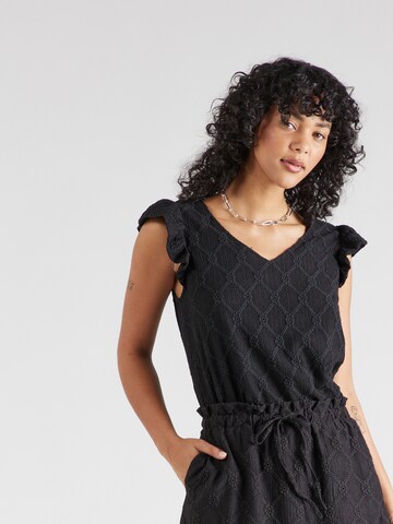 VILA Blouse 'VIDELEA' in Zwart: voorkant