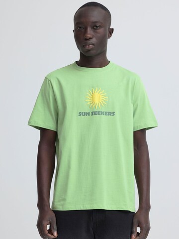 BLEND - Camiseta ' BHKarter ' en verde: frente