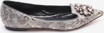 DOLCE & GABBANA Flats & Loafers in 36 in Silver: front