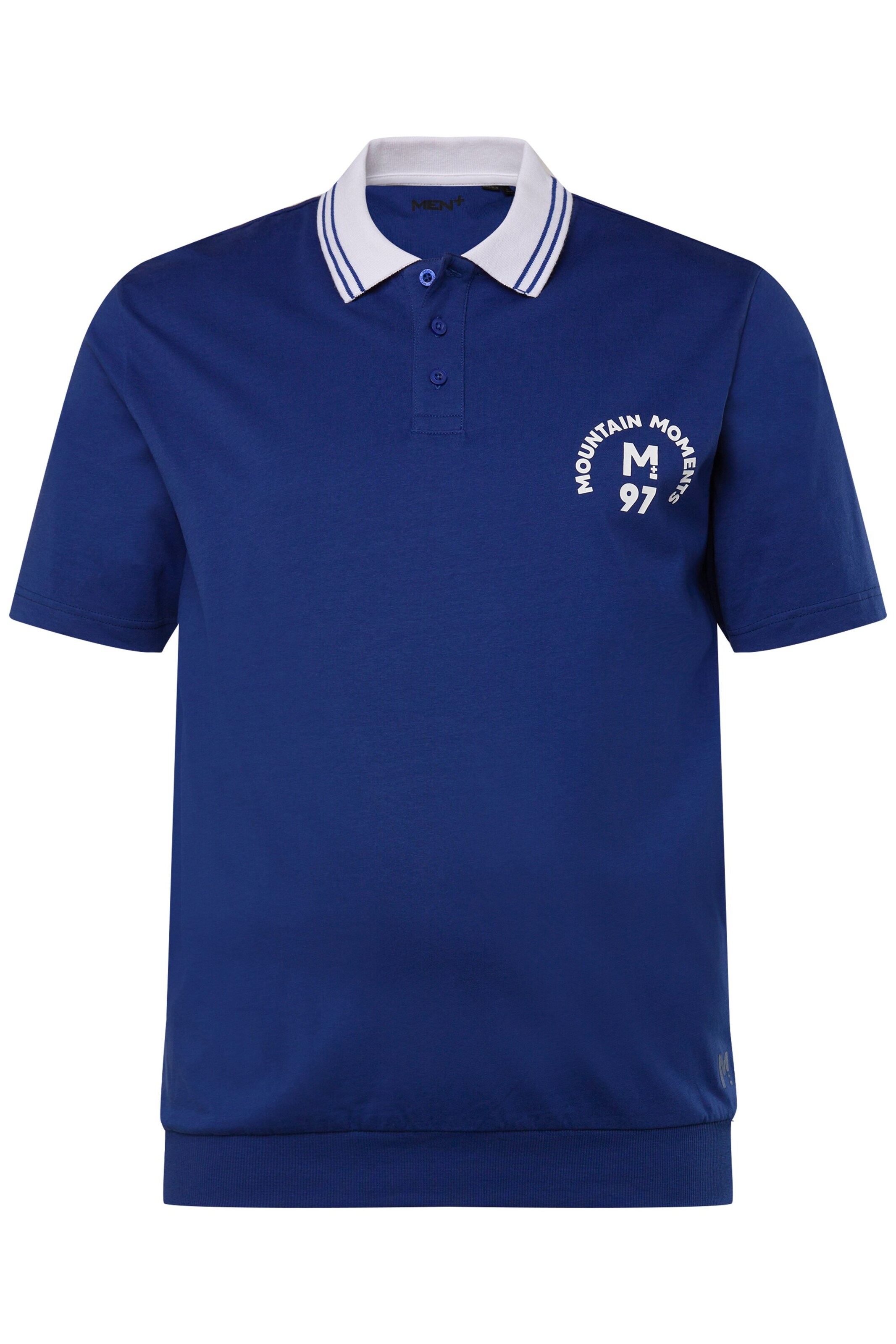 Men Plus Shirt in Blau: Vorderseite