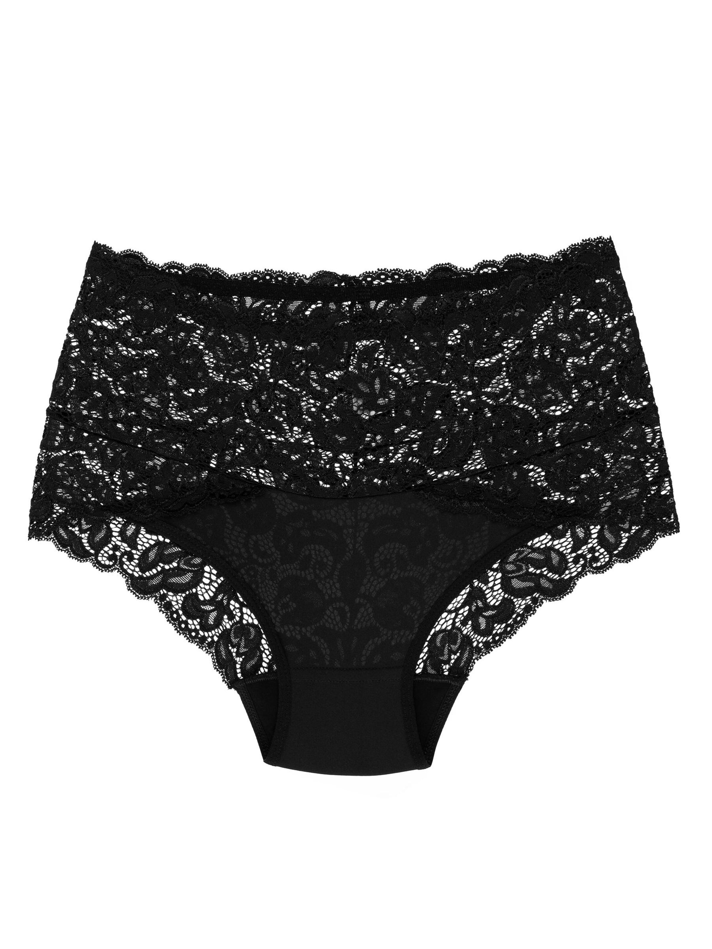 Wolbar Slip 'Teri'‌‌‌‌ in Schwarz: Vorderseite