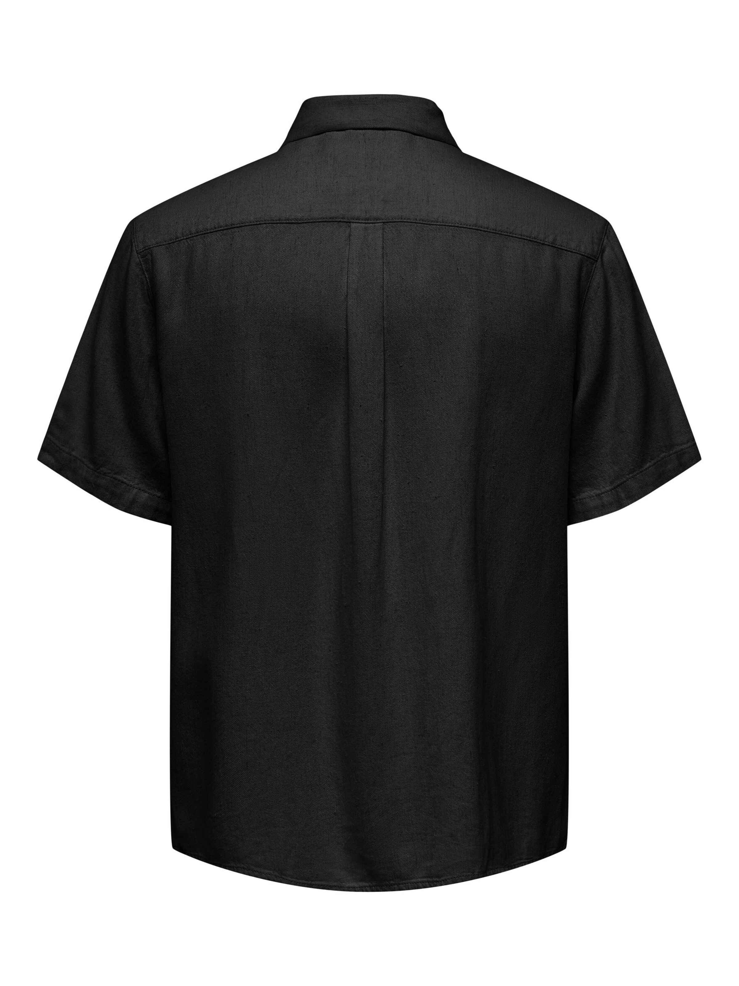 Only & Sons Regular fit Overhemd 'Kari' in Zwart