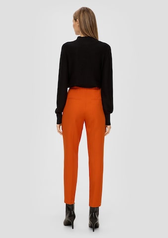 Effilé Pantalon à plis s.Oliver BLACK LABEL en orange