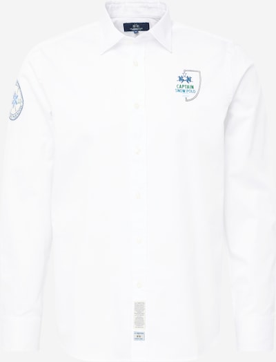 La Martina Button Up Shirt in Blue / Green / White, Item view