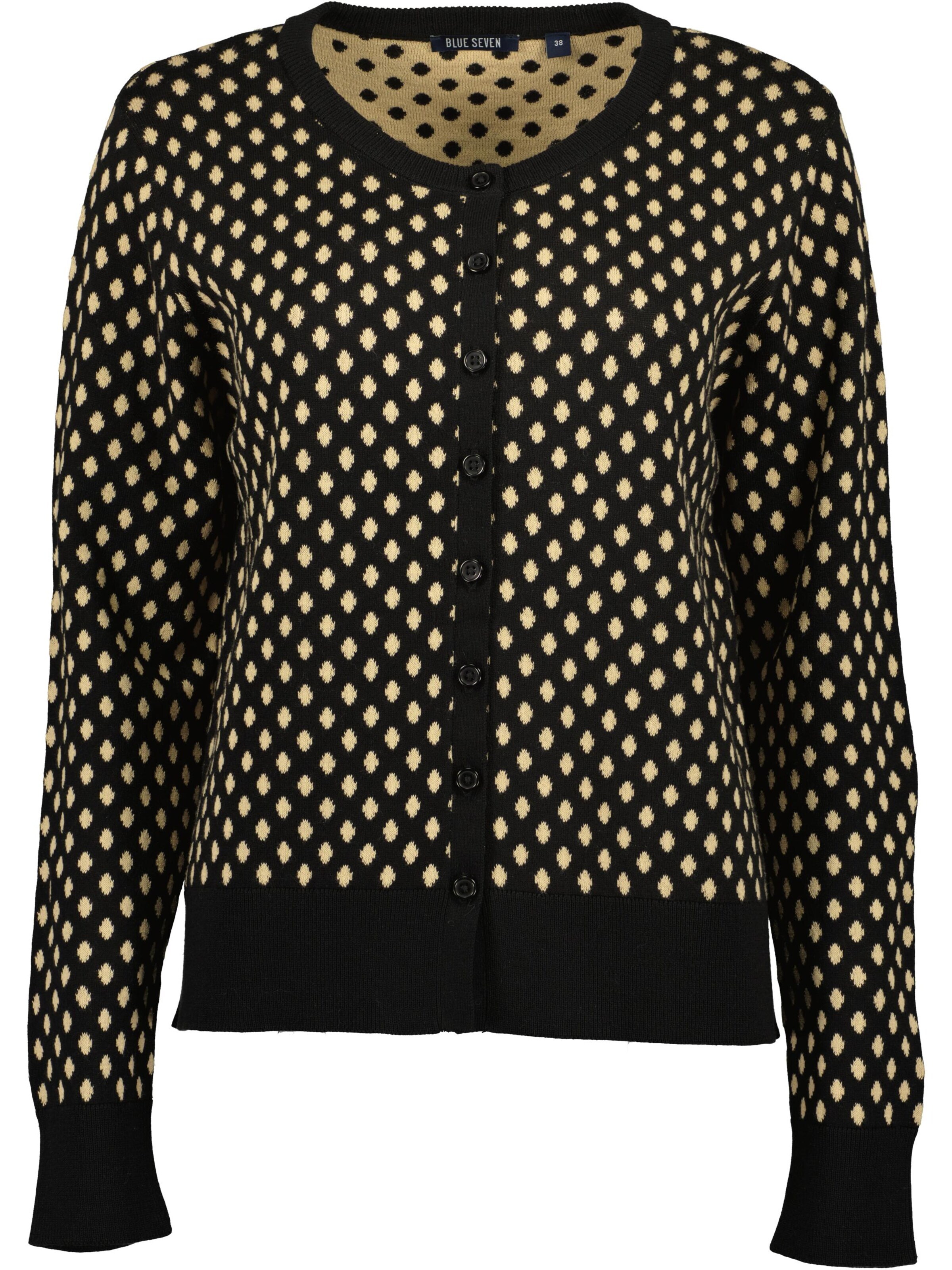 BLUE SEVEN Knit Cardigan in Black: front