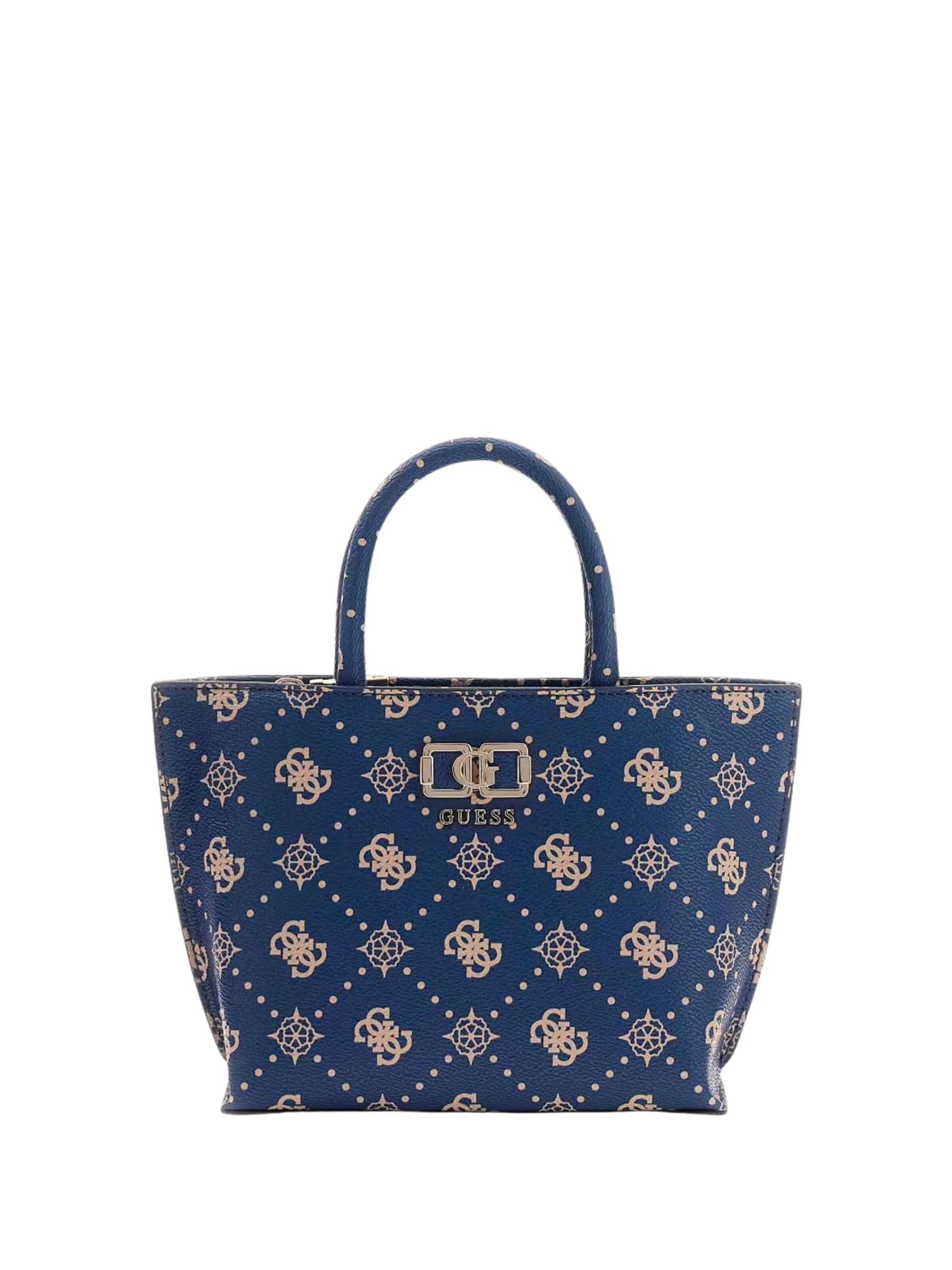 GUESS Torba na ramię 'Guess Sac Bandoulière Emelie Logo 2 Comp S Navy Logo GP992875' w kolorze niebieski