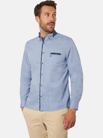 BABISTA Regular fit Button Up Shirt 'Matias' in Blue