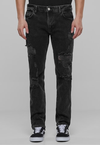 2Y Premium Regular Jeans in Grey: front