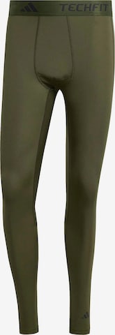 ADIDAS PERFORMANCE Sportovní kalhoty – zelená: přední strana