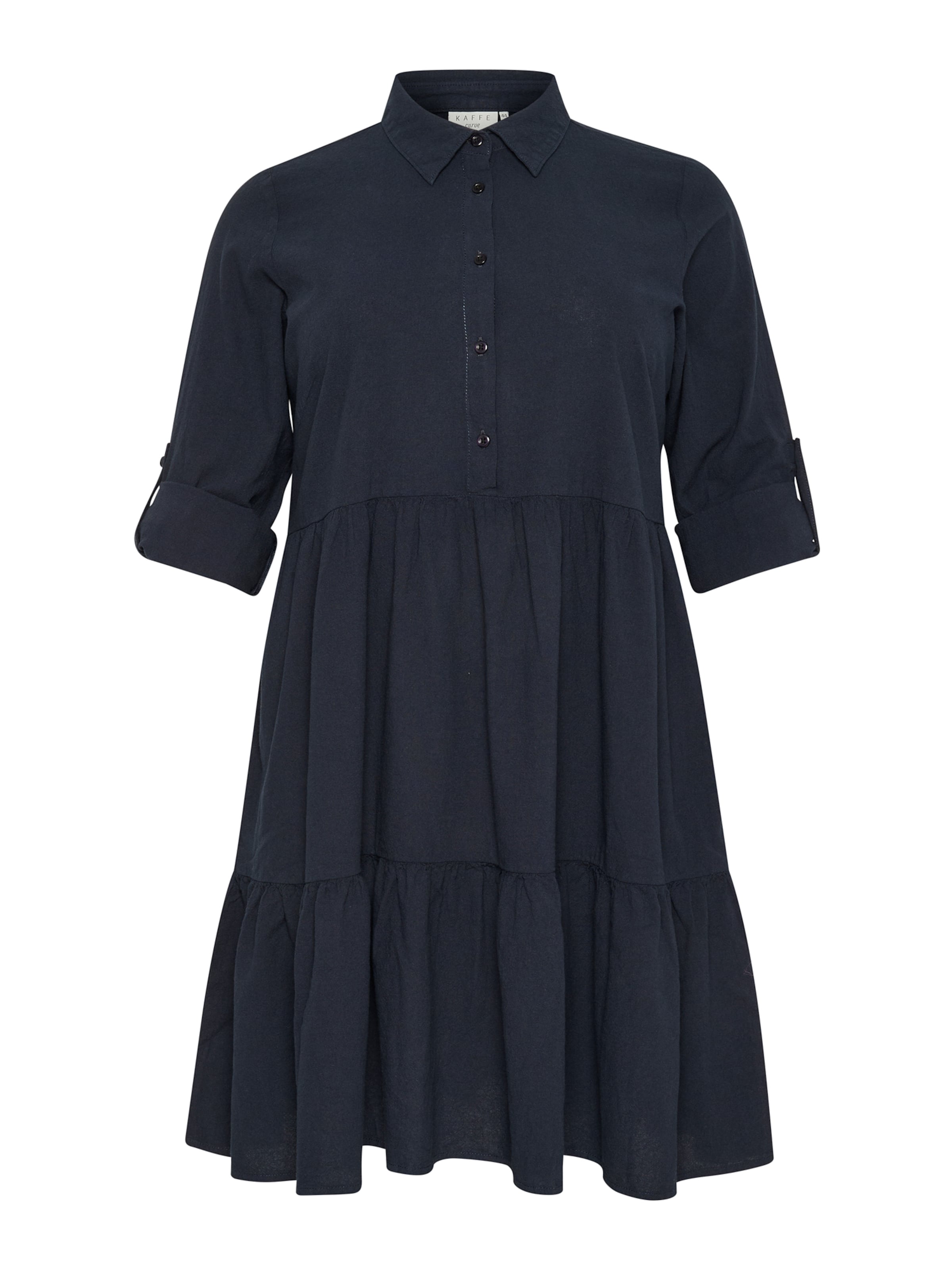 Rochie tip bluză 'KCnana' de la KAFFE CURVE pe albastru: față