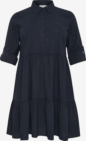 KAFFE CURVE Shirt dress 'KCnana' in Blue: front