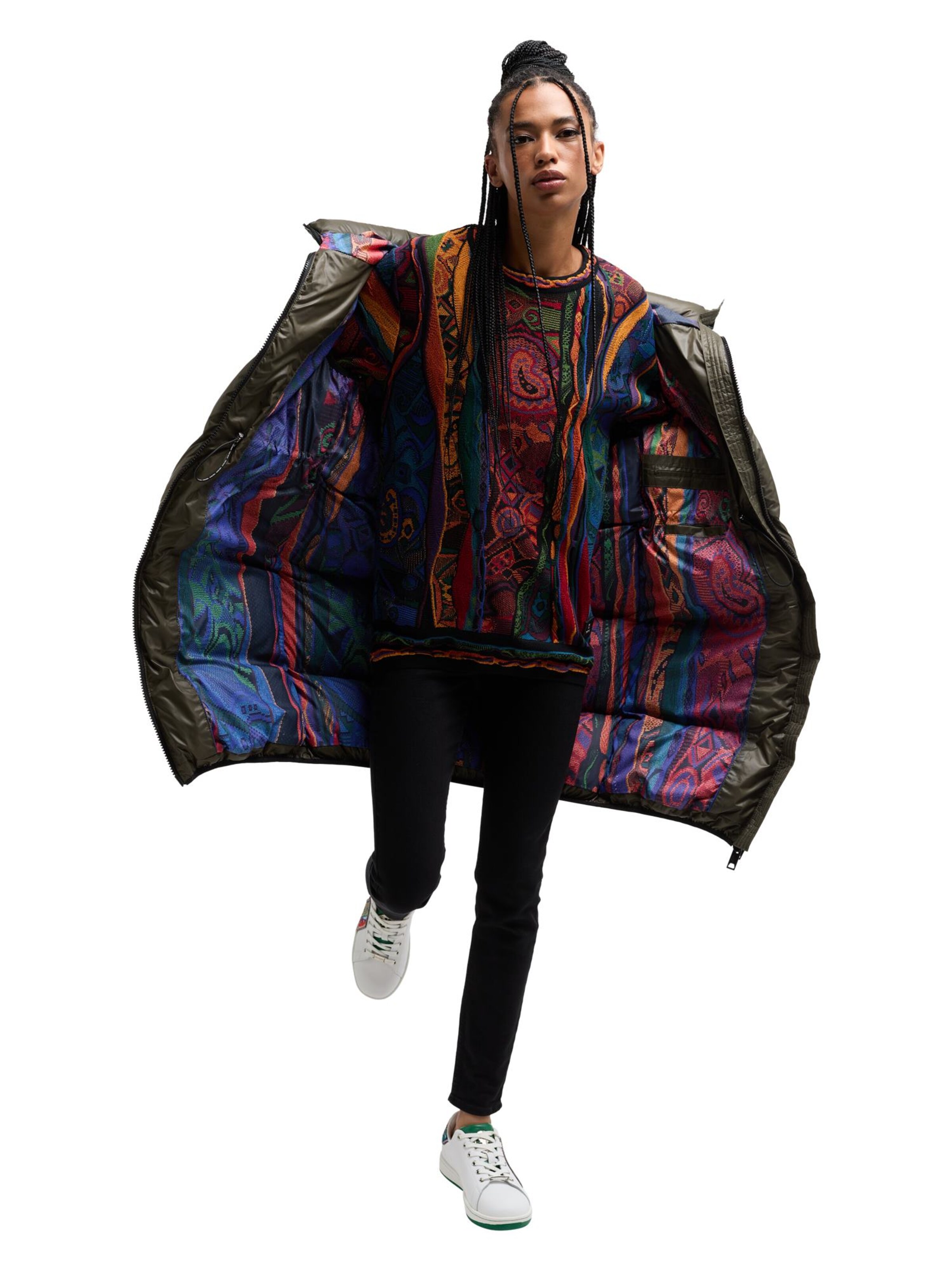 Carlo Colucci Weste ' Decima ' in Grün