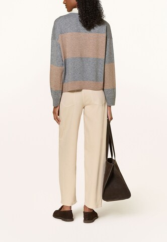 darling harbour Cashmerepullover Polo in Grau: Rückseite