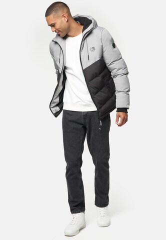 INDICODE JEANS Winterjas ' Agiotis ' in Grijs