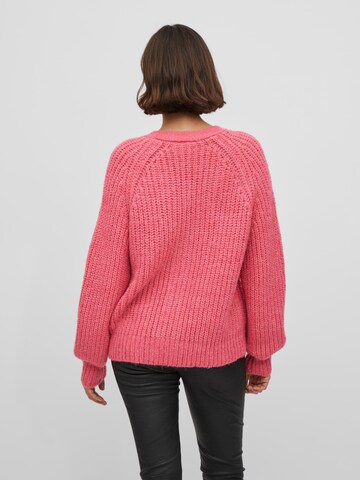 VILA Knit Cardigan 'Suba' in Pink